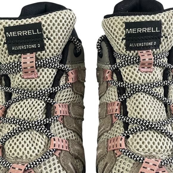 Merrell Women's Alverstone 2 Hiking Sneaker Women’s 7.5 Athletic Shoe Aluminum - Picture 5 of 16